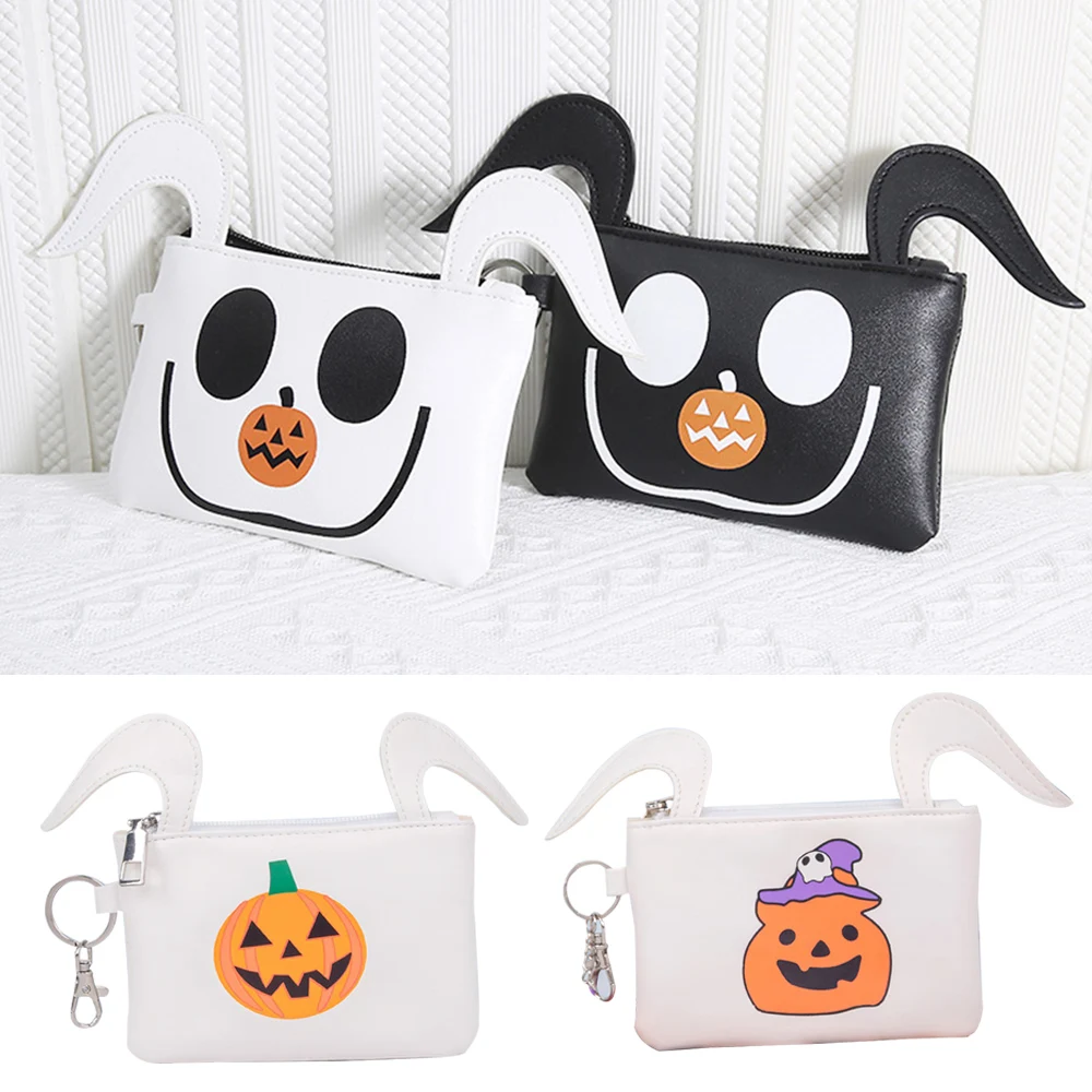 

Multi Pocket Zipper Key Bag Halloween Pattern Bags High Quality Coin Wallet Funny Lipstic Bags Women Bank Card Storage Bags