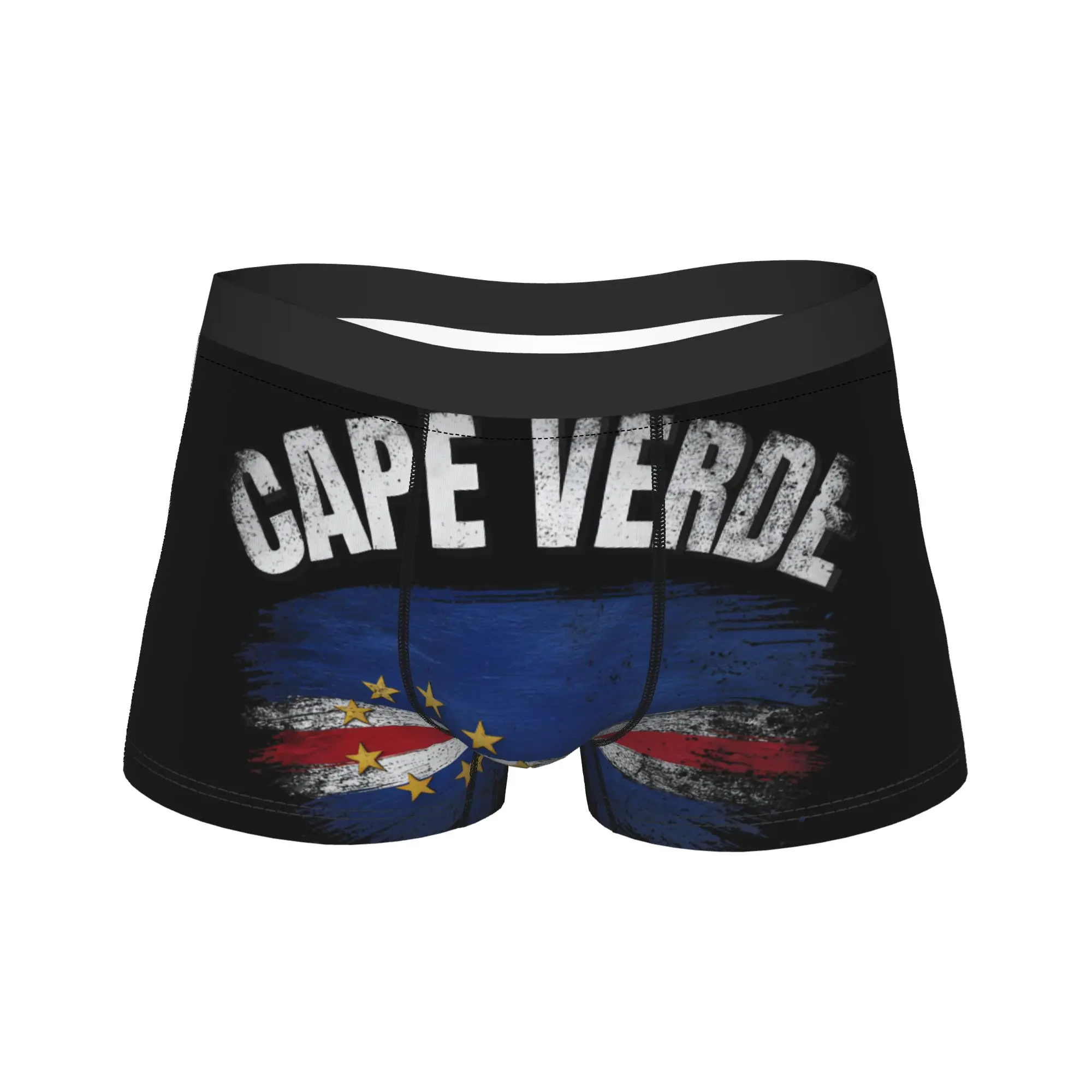 Vintage Distressed Cape Verde Country Flag Underwear  Man Panties Customs Funny Trunk Hot Sale Boxer Brief Big Size