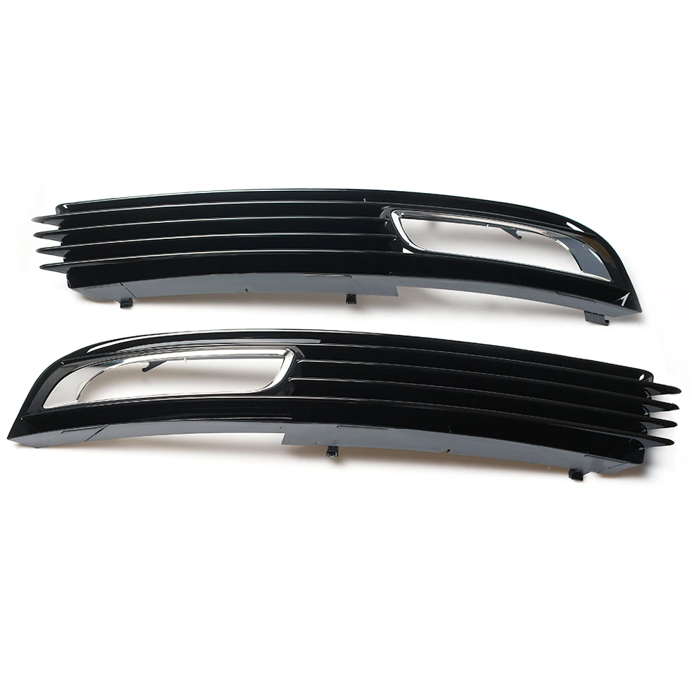 Car Fog Light For Audi A8 A8L D3 2008-2010 Grille Front Bumper Fog Light Frame Grille Car Accessories 4E0807681AN 4E0807682AN