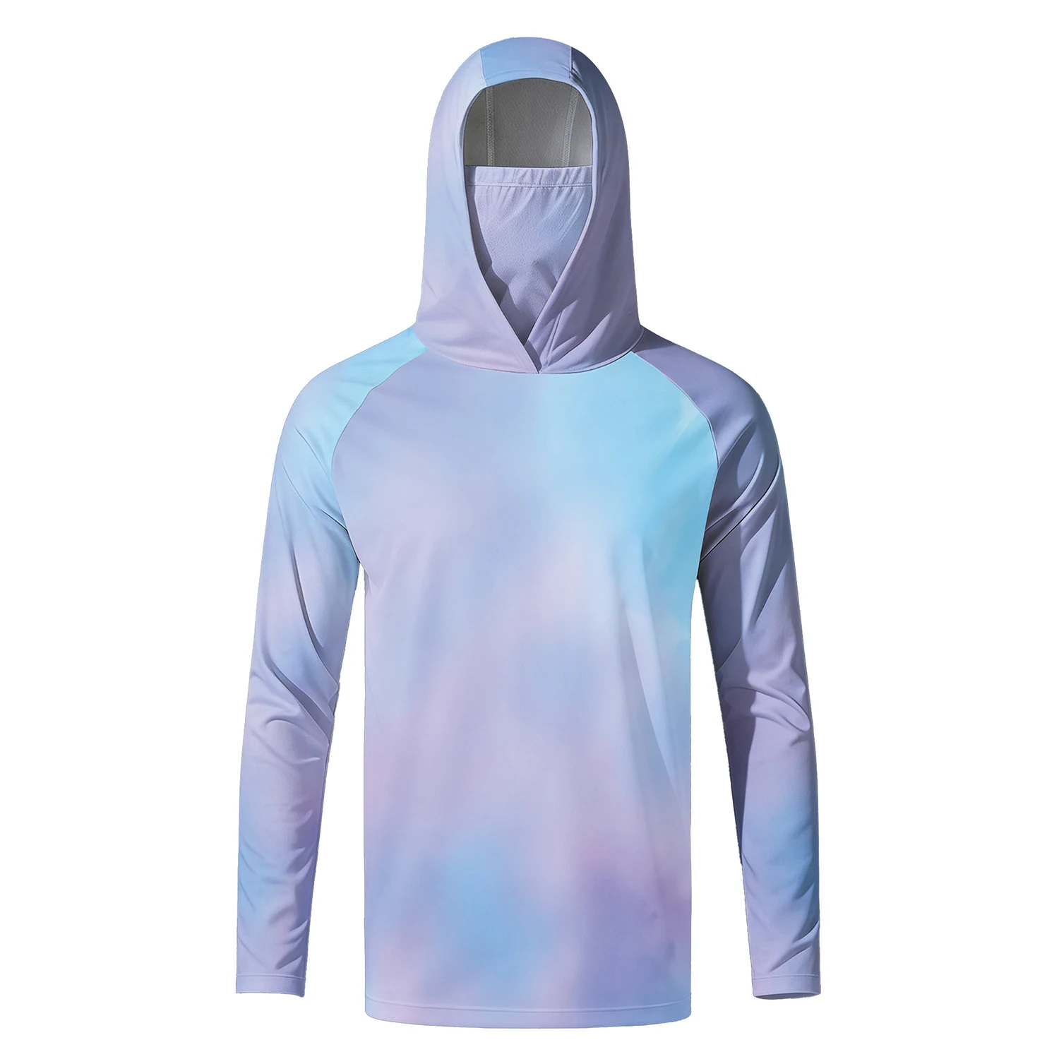 Men's Fishing Hoodie UPF 50+ Sun Protection Shirt, Lightweight Long Sleeve Performance Shirt for Fishing, Boating, Hiking