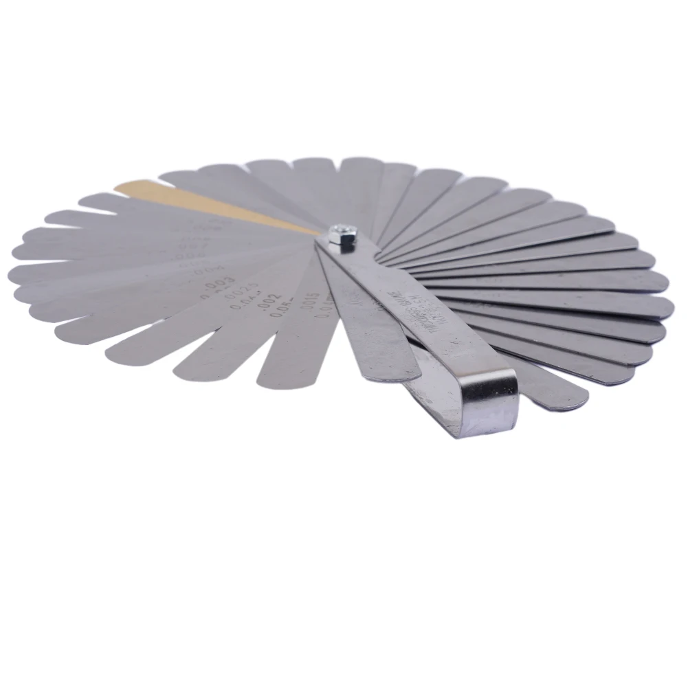 Height Luthier Tool Guage Professional Grade 32 Blade Feeler Gauge Set for Precise Guitar Neck Relief Measurement