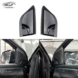 2PCS ABS Carbon Fiber Color or Red Pillar Frame Cover Interior Decorative for Ford Everest Ranger 2023