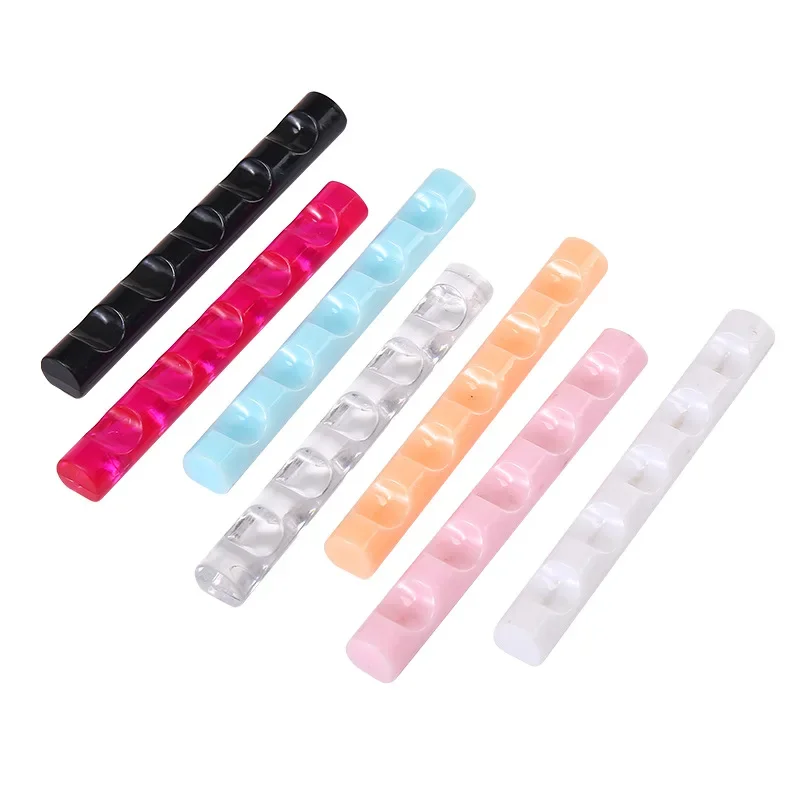 5グリッドネイルブラシラック棚オーガナイザー カラフルペンレストディスプレイ アクリルスタンドホルダー ショーケース マニキュアツール