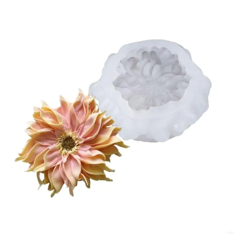 

3D Francois Flower Silicone Molds Silicone Easy Demolding for Resin Casting Soap Chocolate Baking 87HA