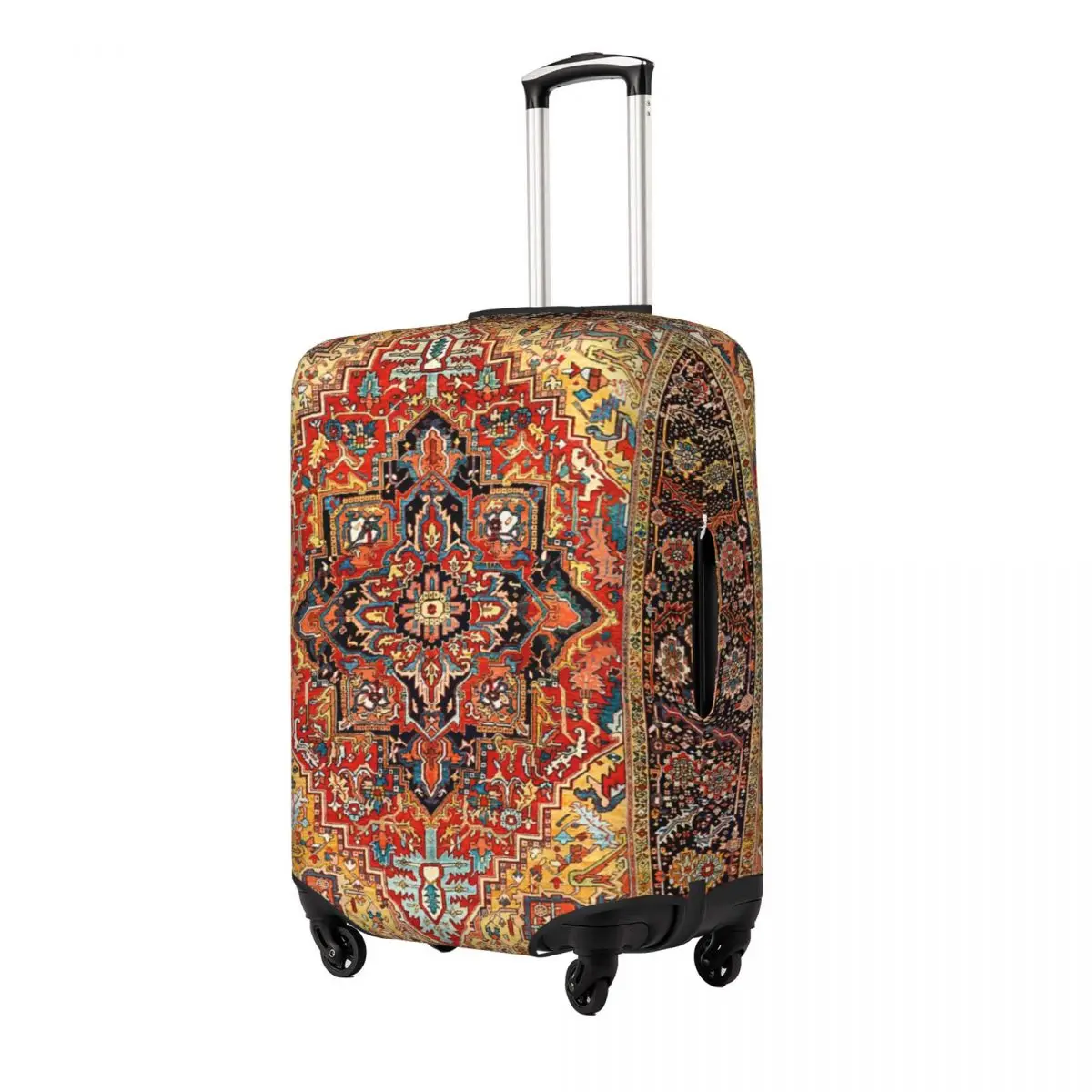 Heriz Persian Carpet Print Print Luggage Protective Dust Covers Elastic Waterproof 18-32inch Suitcase Cover