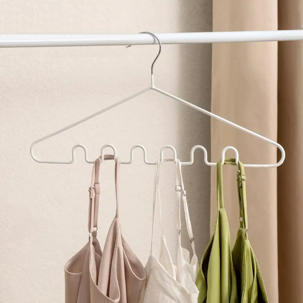 

5Pcs Waves Multi-port Support Hangers for Clothes Drying Rack Underwear Sling Dress Nightdress Dormitory Clothes Support