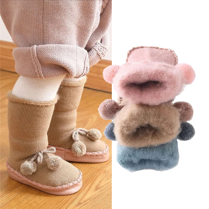 Thickened Kids Socks Shoes Winter Super Warm Baby Toddler Boots Boys Girl Sneakers Newborn Indoor Shoes Floor Footwear shoes