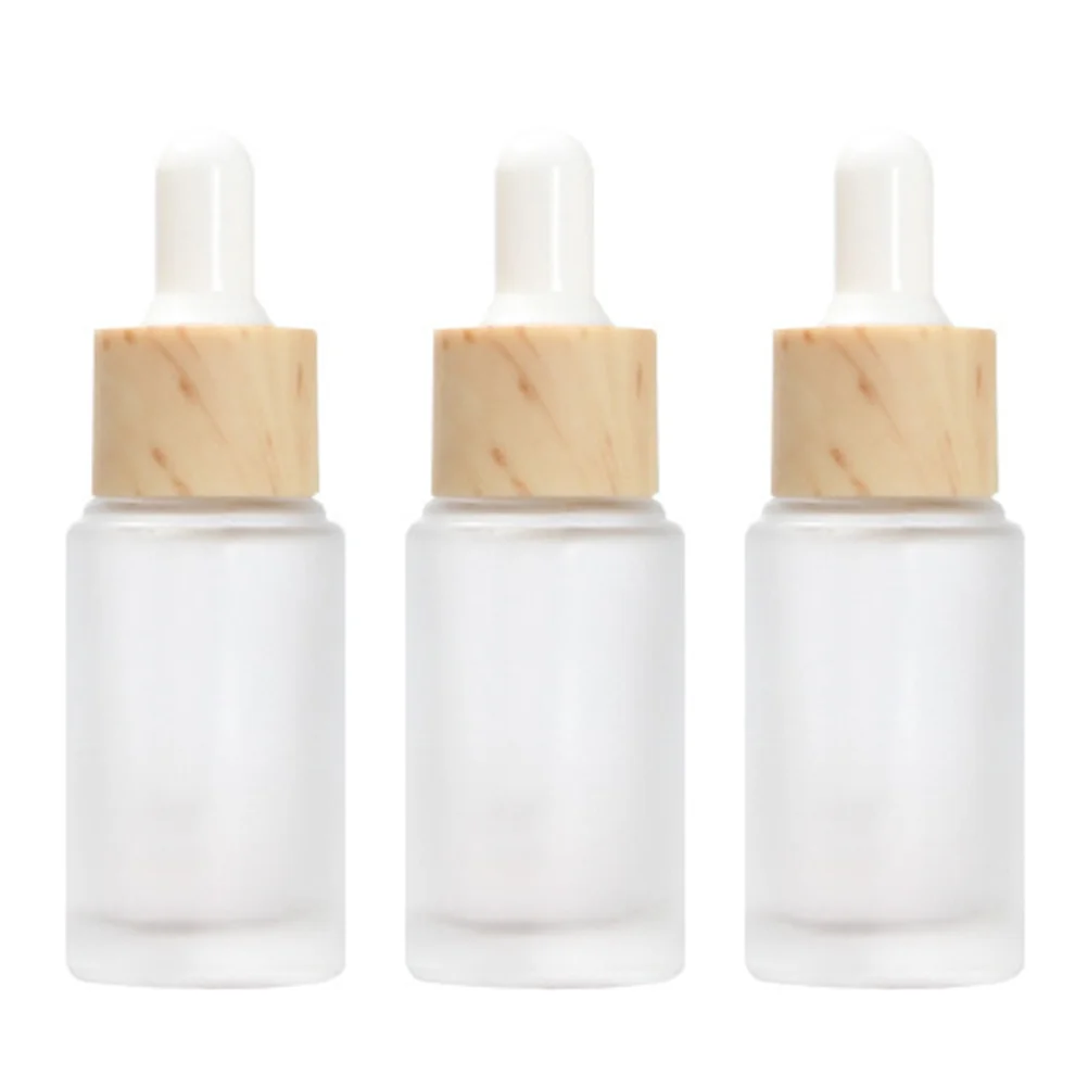 

3Pcs Subpackaging Dropper Bottles Transparent Refillable Essential Oil Bottles Portable Travel Accessories Premium 20ml