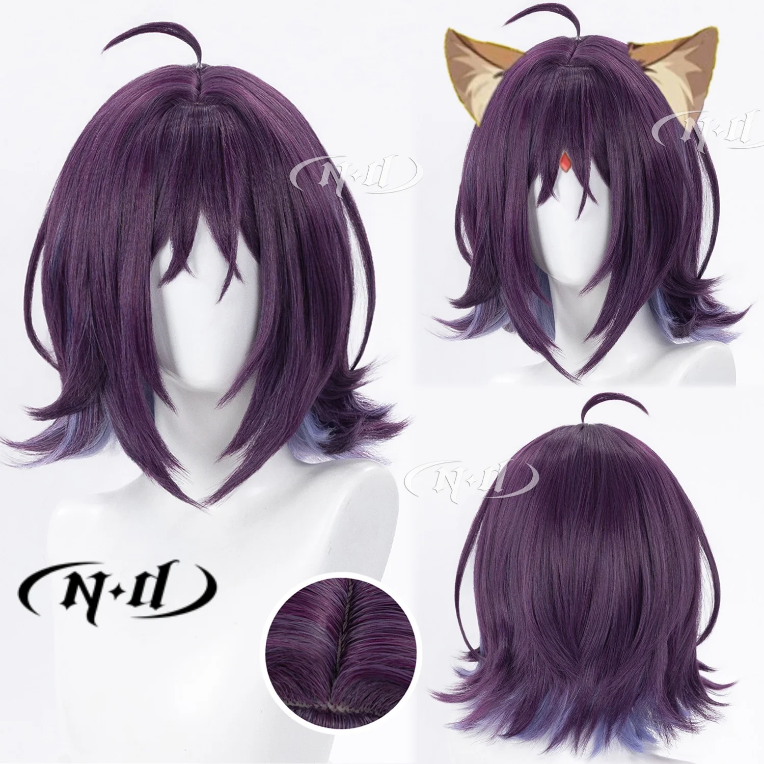 Marca ND Sakayori Iroha Princesa Cósmica Kaguya! Pelucas de Cosplay, Postizos para Comic-con, Disfraces de Halloween y Fiestas