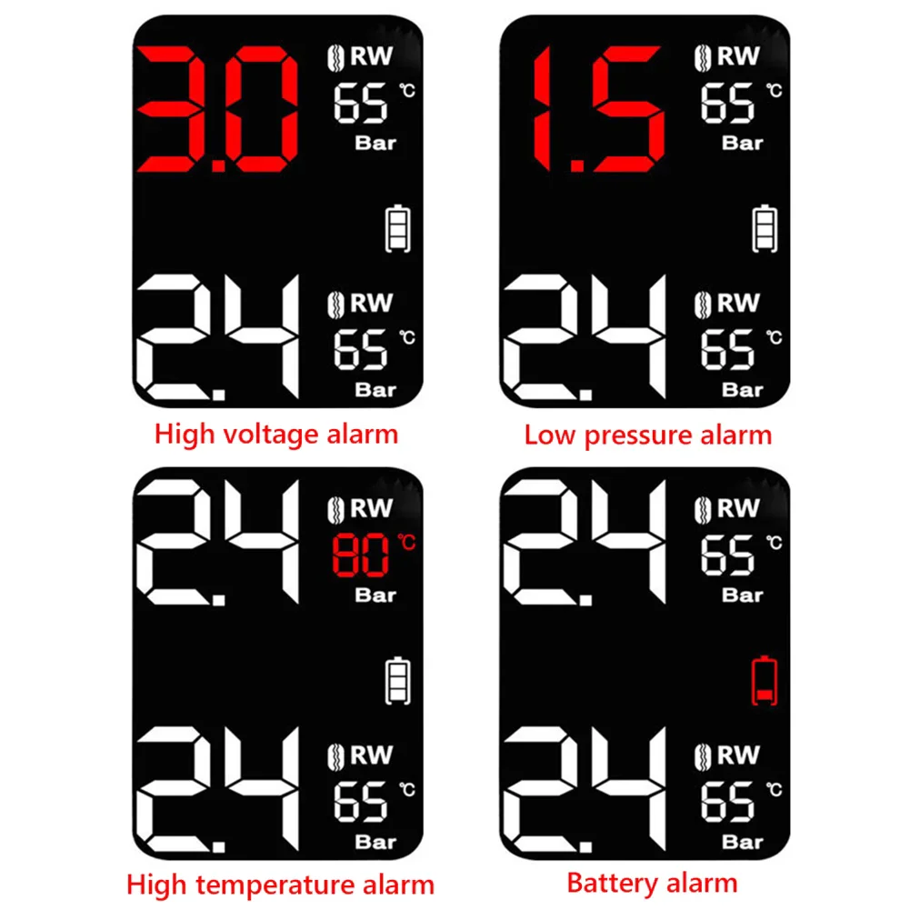 Motorrad TPMS Solar Power Reifendruck Monitor Drahtlose Reifendruck Überwachung System Reifen Temperatur Sensor Alarm System – Detail 21