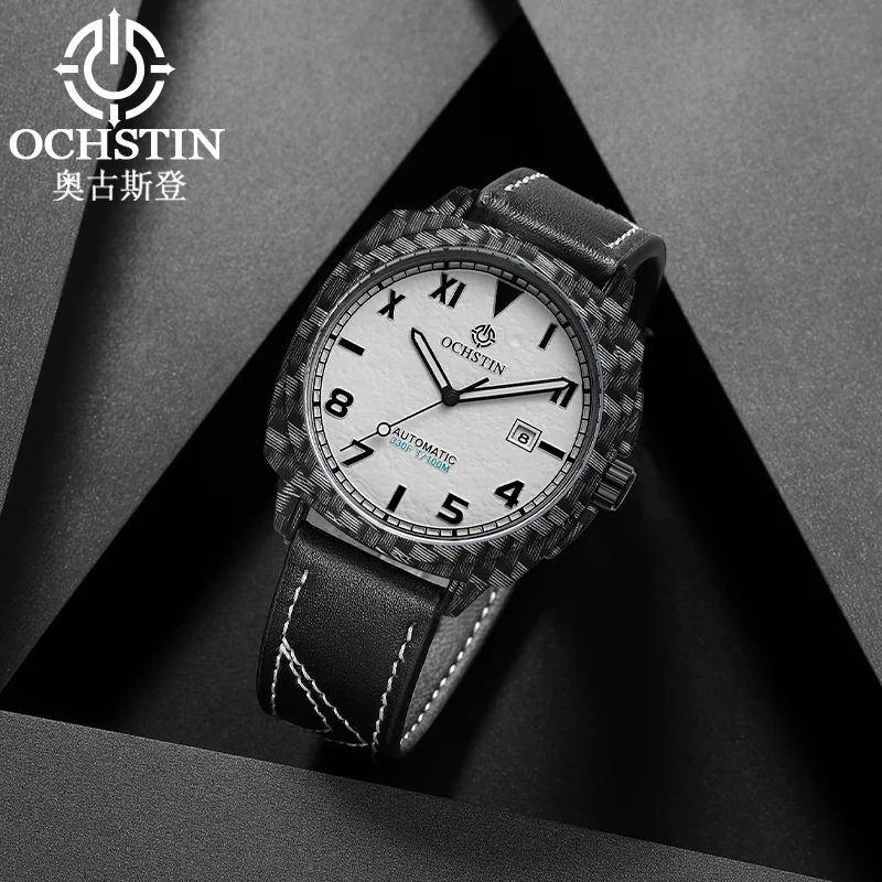 

OCHSTIN мужские автоматические механические часы мужские наручные часы с кожаным ремешком Лидер продаж Master Series часы модные часы