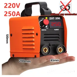 Livraison gratuite 220V 250A haute qualité bon marché et Portable soudeur onduleur Machines à souder ZX7-250 hôte et câble en option