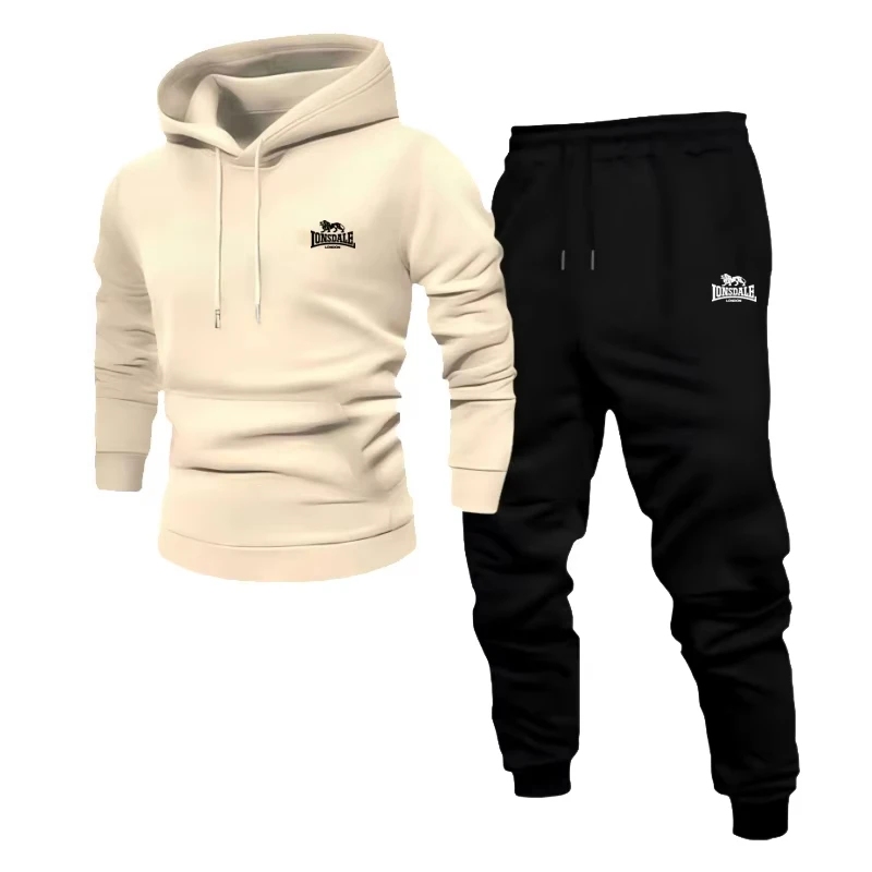 

Men's soft and comfortable fitness jogging suit, long-sleeved sports shirt, casual sports pants, suitable for autumn and winter