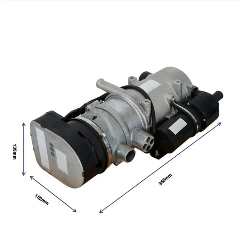 9kw Water  Heater for Truck Bus -24v/12v With Digital Display Thermostat for Heating Fuel System - view 5