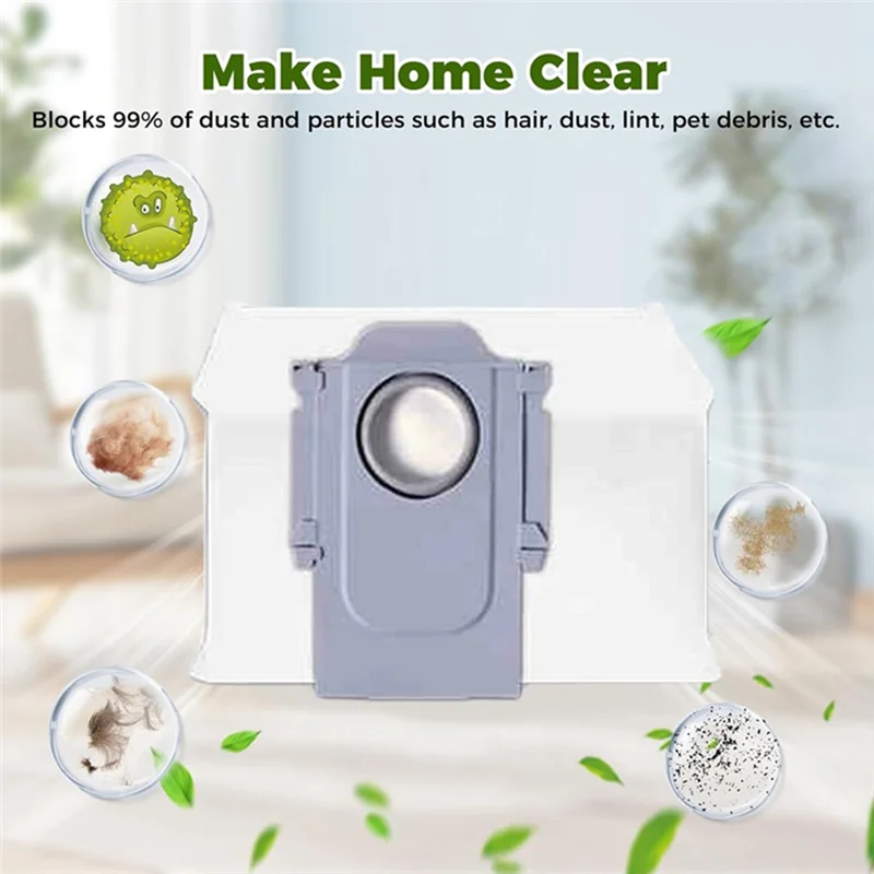 الصيف بيع أكياس الغبار Forroborock Saros10 / G30 أجزاء المكنسة الكهربائية استبدال غير المنسوجة كيس لجميع الغبار كيس النفايات 12 قطعة