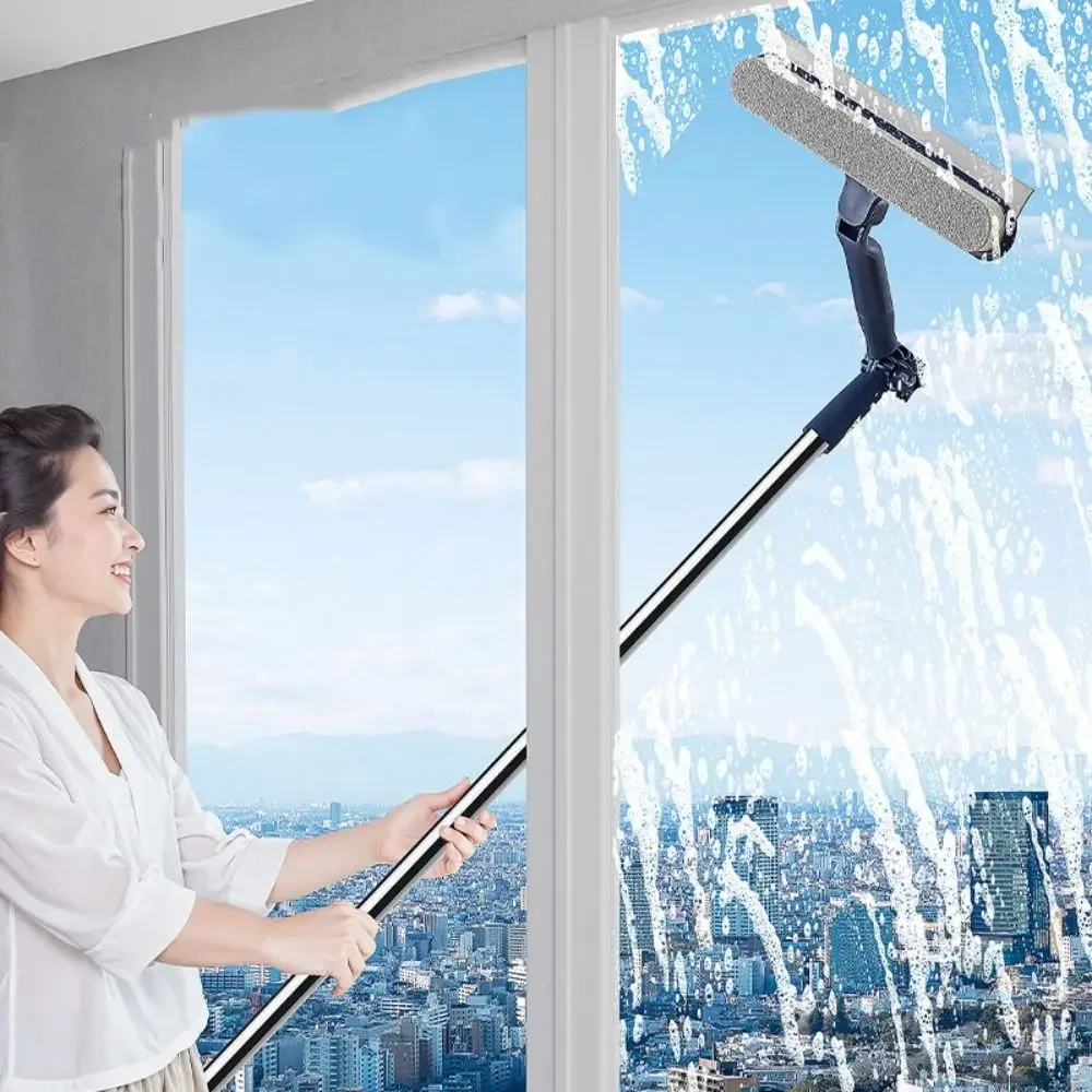 

Adjustable Glass Cleaning Artifact Efficient Labor-saving Design High-rise Window Cleaner Plastic Scalable Cleaner