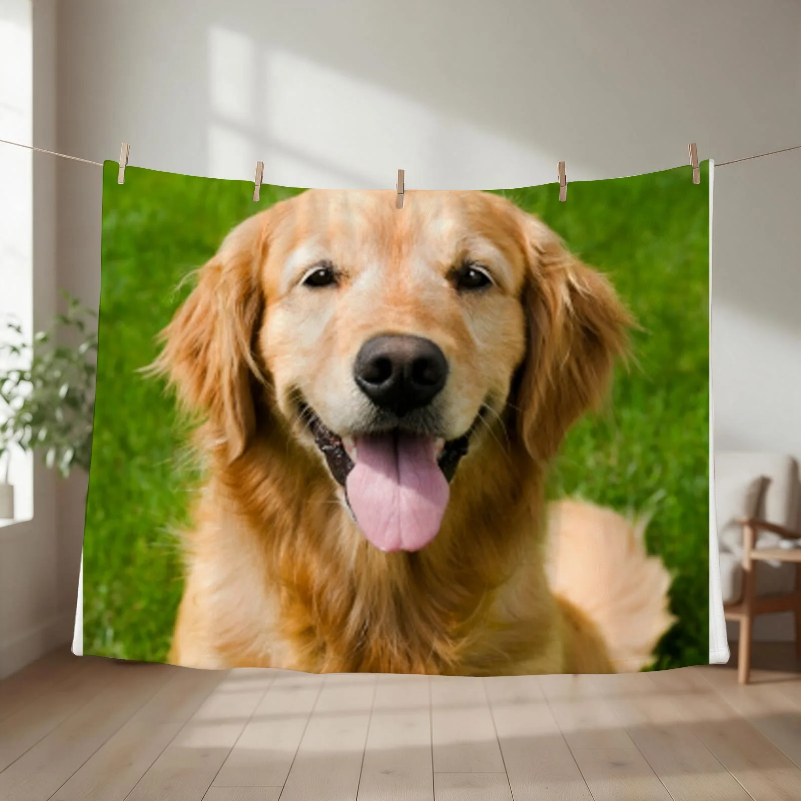 Labrador Throw Blanket couch cozy soft plush fuzzy picnic outdoor blanket