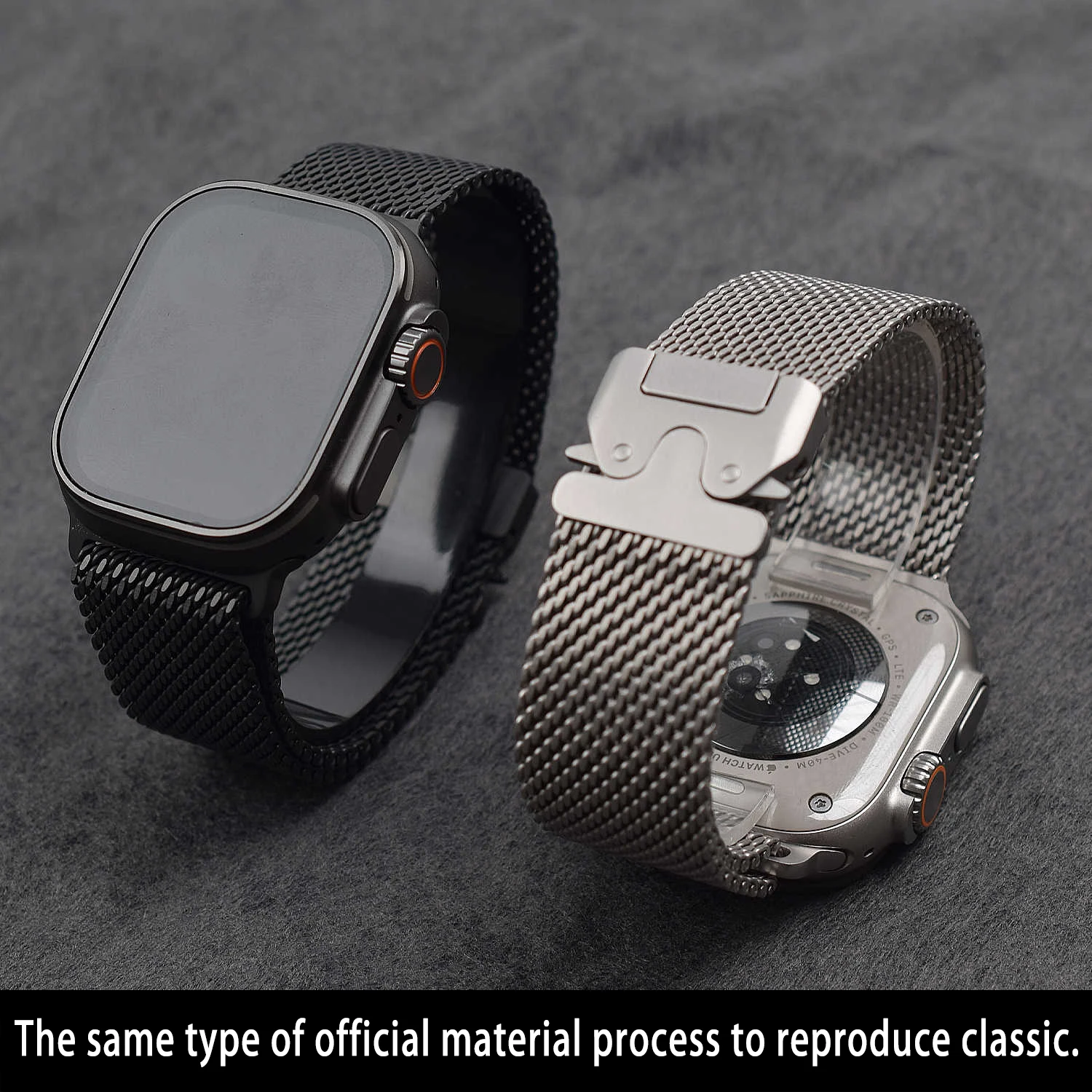 Kaneshiro For Milanese, pure titanium metal strap, suitable ultra2 apple watch,  running sports new niche Seiko watch strap.