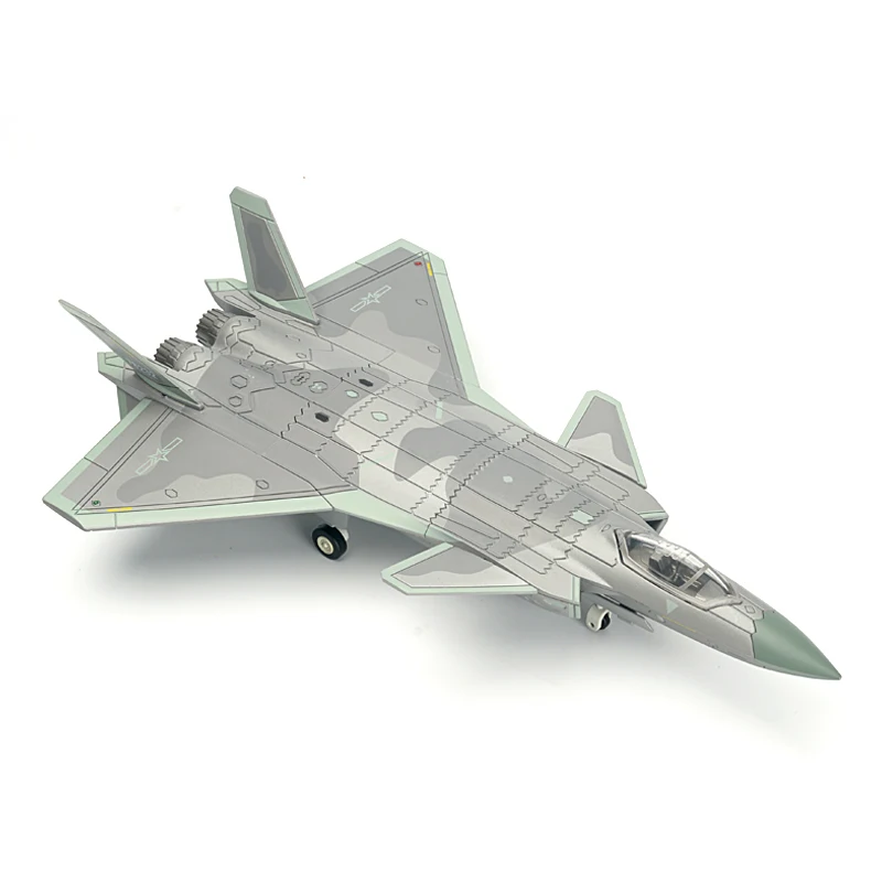 1:72 Creative Military Series Building Blocks Chinese Chengdu J-20 Stealth Fighter Fire Fang Jet Model Toys For Boy Xmas Gifts