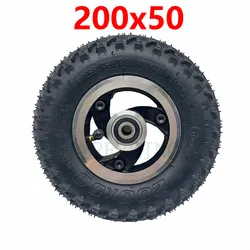 High Quality 200x50 Off-road Wheel Tire 8 Inch 200*50 Inner Outer Tyre with Alloy Hub Rim for Electric Scooter Accessories