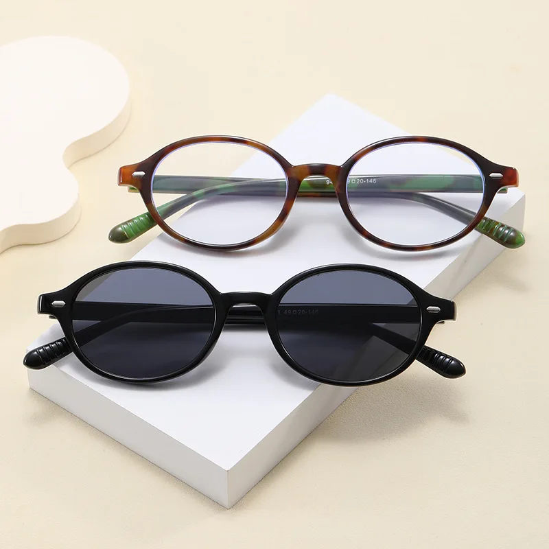 

Hot Selling Women's Eyeglasses Oval Shape Blue Light Blocking Men's Glasses Frame Fashion Trendy Eyeglasses Frames