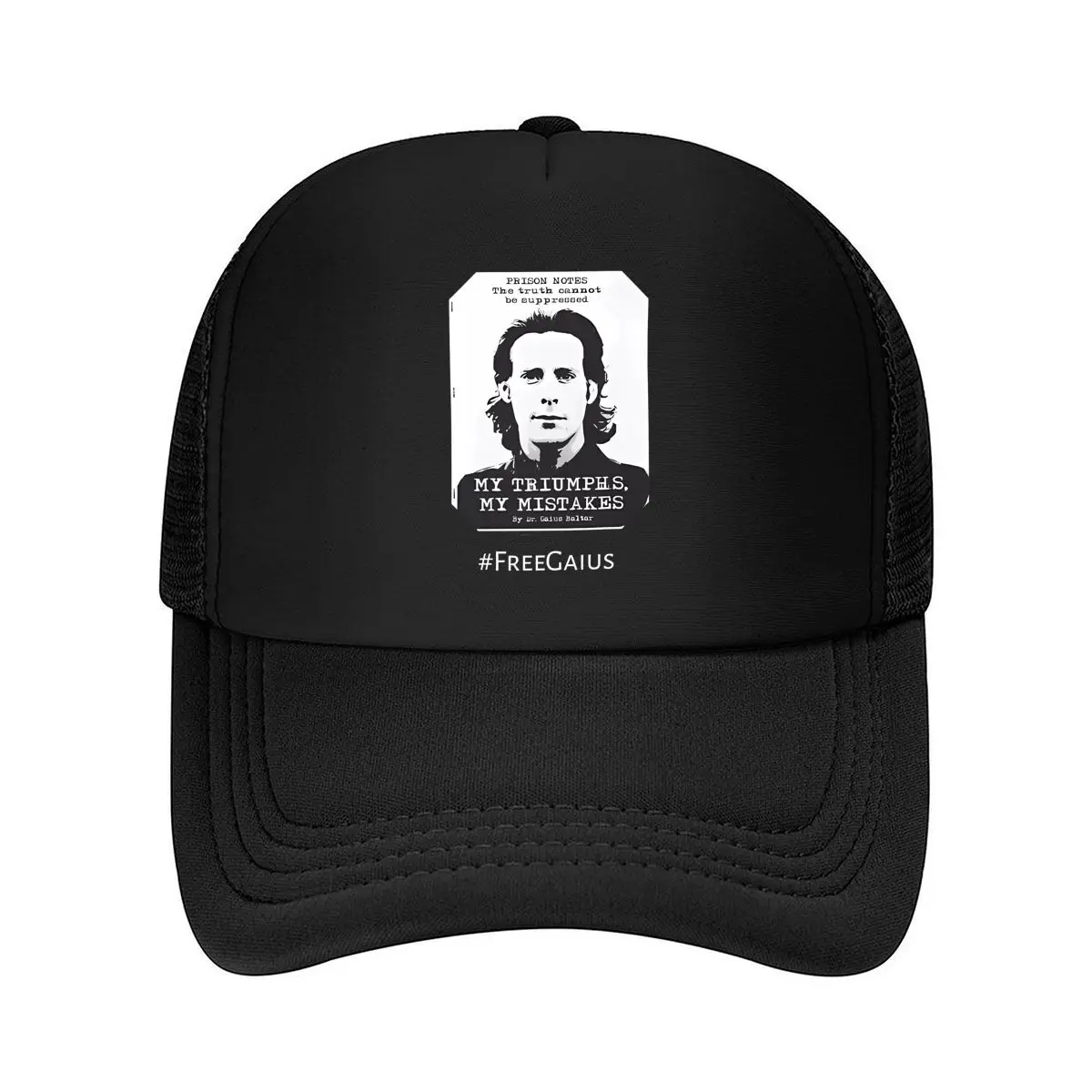 

“Triumph Mistake Inspirational, Text Design” Mesh Baseball Cap
