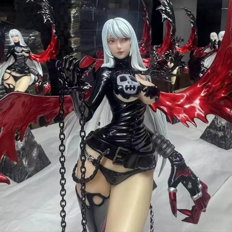 

New Digimon LadyDevimon Figure Statue S-Class Full Painted Double Devil Wings PVC Anime Figurine Desktop Decor Collection Gift