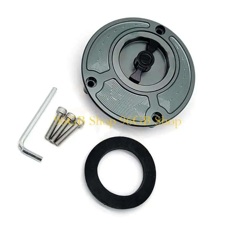 

96GB Leak Resistant Metal Gas Cover Fast Installation Motorcycle Accessory Corrosion Resistant Outdoor Use necessary