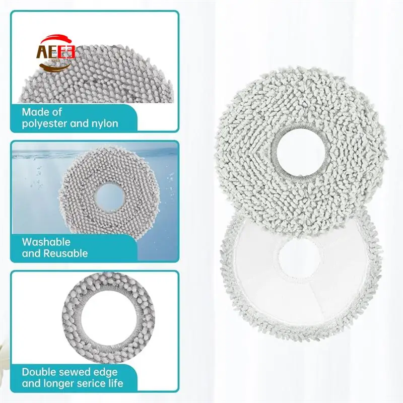

AEE3-For Roborock Qrevo Master Robot Vacuum Cleaner Main Side Brushes HEPA Filters Mop Cloth Dust Bags