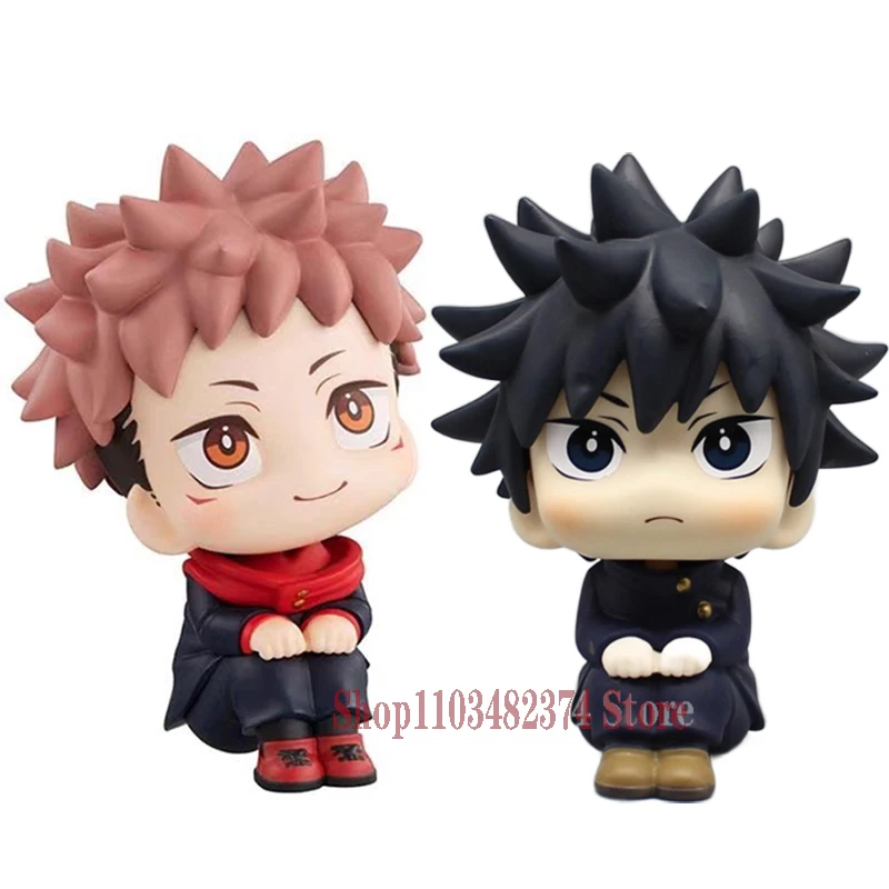 

Anime Q Fushiguro Megumi Lookup Jujutsu Kaisen Toys Nendoroid 10cm Itadori Yuji Action Figure Sitting Doll PVC Collectible Gift