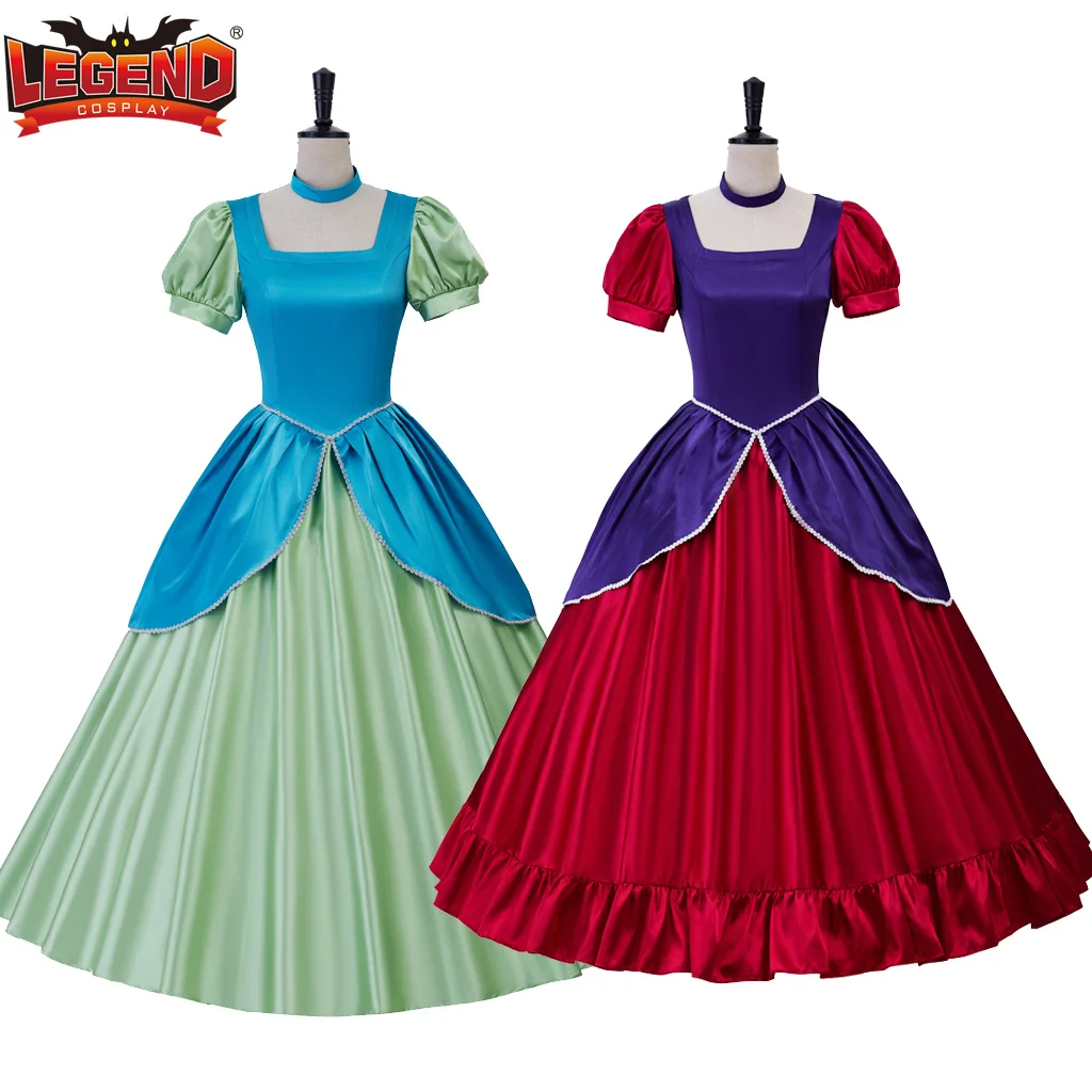 

Princess Evil Step Sister Cosplay Costumes Ball Gown Anastasia and Drizella Cosplay Dress Stepsisters Clothes for Women Adult