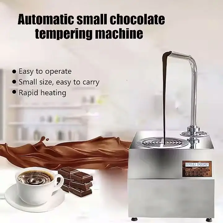 2025 New Model Chocolate Making Machine Cocoa Bean Chocolate Tempering Melting Machine