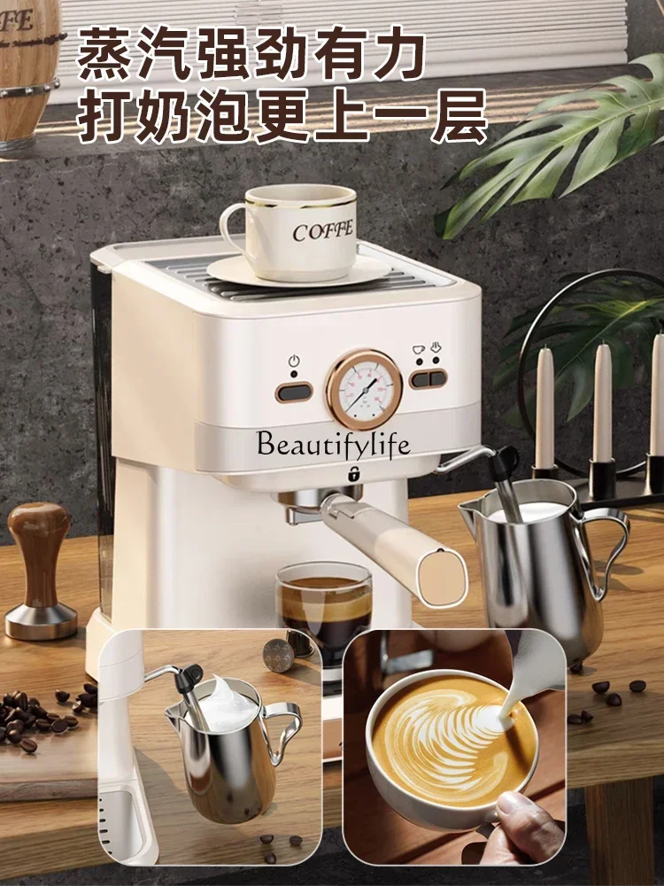 NN Macchina da caffè piccola macchina semiautomatica all-in-one montalatte a vapore espresso ad estrazione ad alta pressione