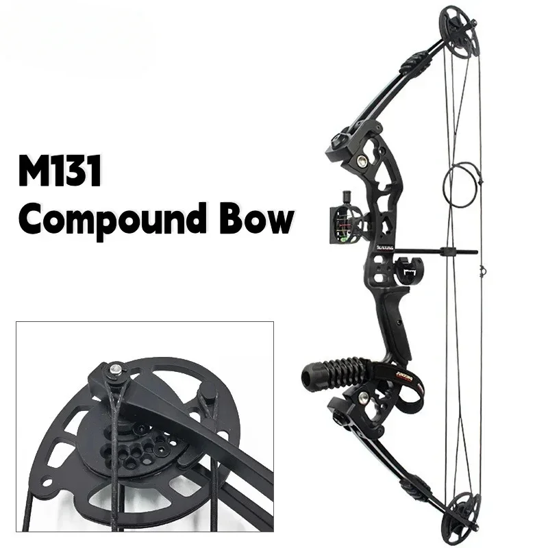 Sanlida Archery Advanced Target Portable Compound Bow Kit with Accessories Smooth Draw Wall ETA 40"