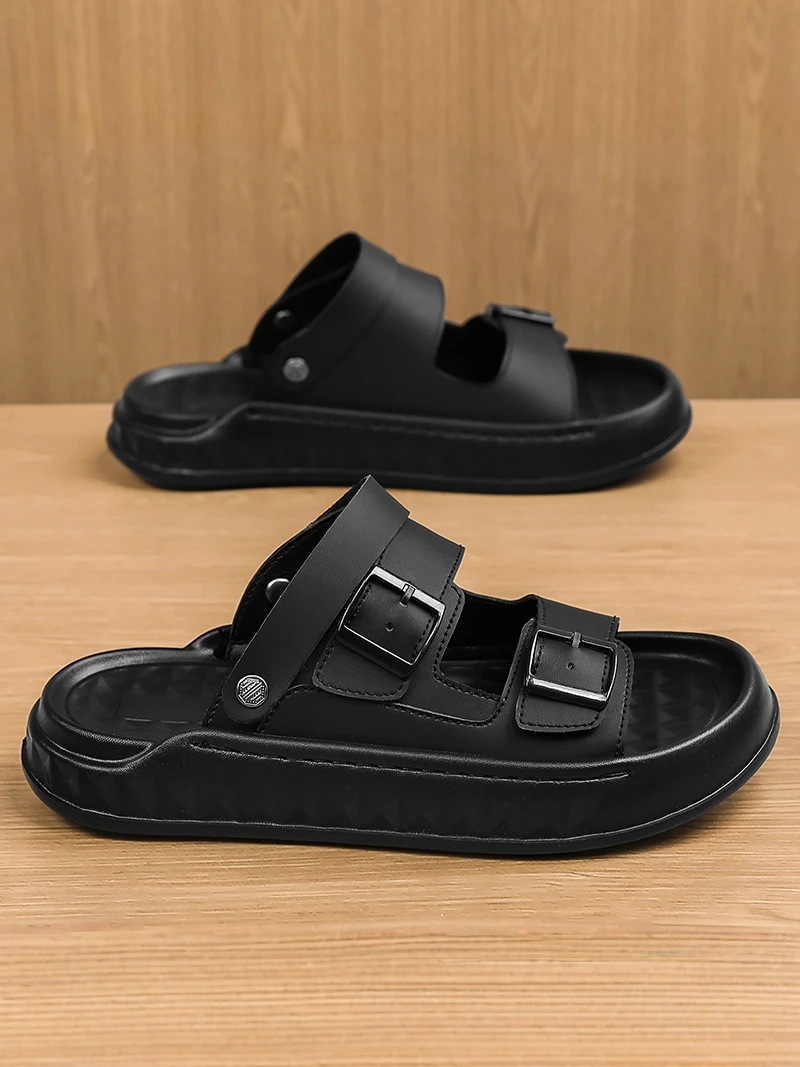 

Men's Summer Casual Sports Sandals Anti-Slip Driving Two-Use Slippers Comfortable Beach Shoes EVA Material Wear-Resistant