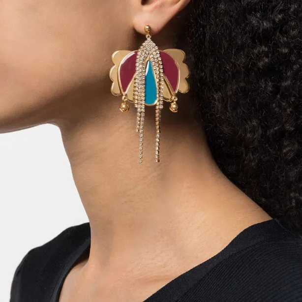 

European and American style tassel earrings