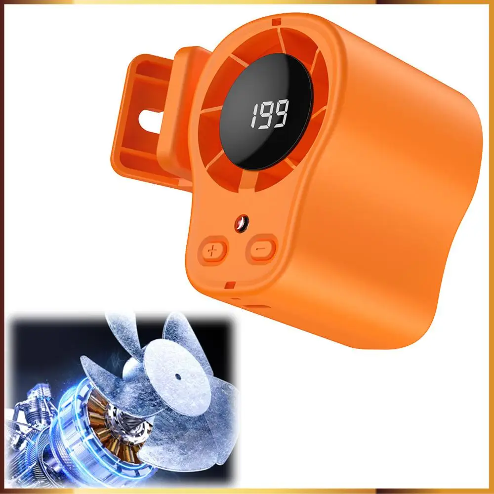 Rechargeable Wearable Belt Waist Fan Semi-Cooling Technology Hands-Free Clip on Fan LED Digital Display for Cars Work Camping
