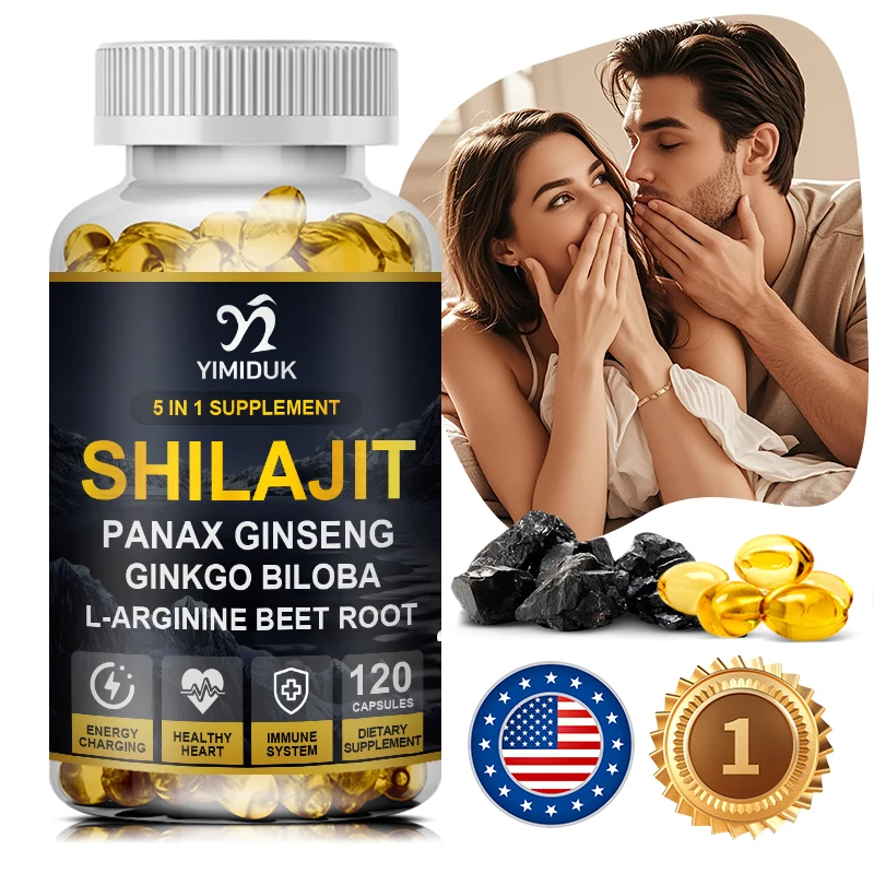 

Himalaya Shilajit Capsules, High in Trace Minerals & Fulvic Acid for Energy, Muscle Strength & Immunity, Extra Strength