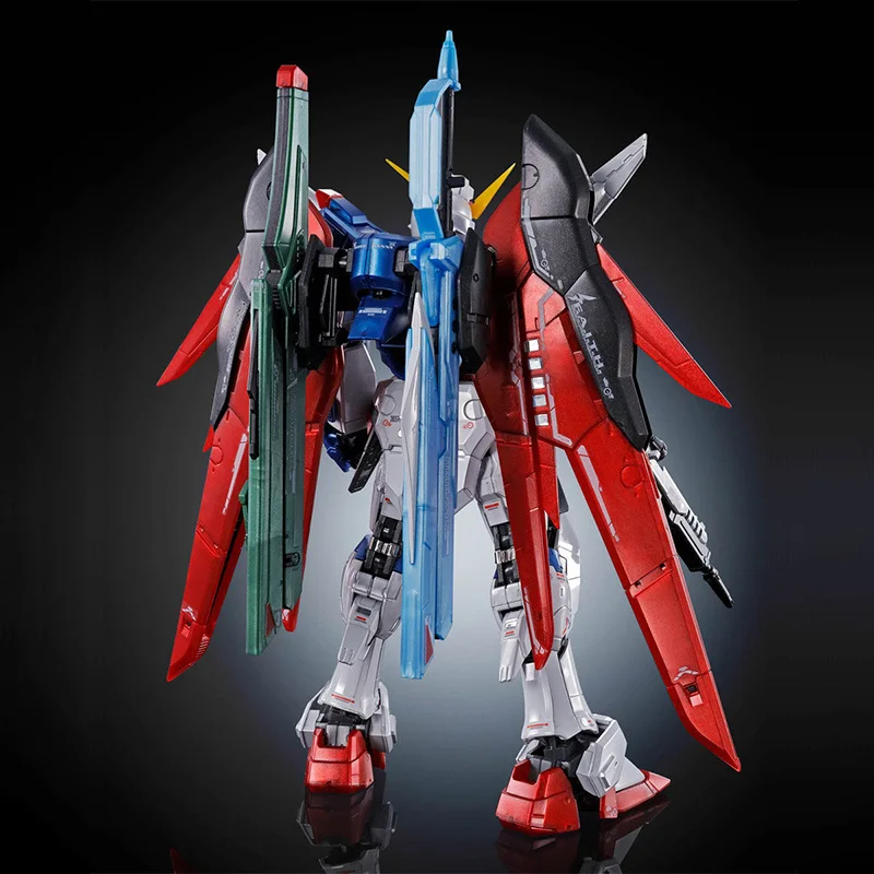 Bandai Originale RG 1/144 Mobile Suit DESTINY GUNDAM TITANIO FINISH Anime Action Figure Modello di Montaggio Kit Giocattolo Regalo per I Bambini