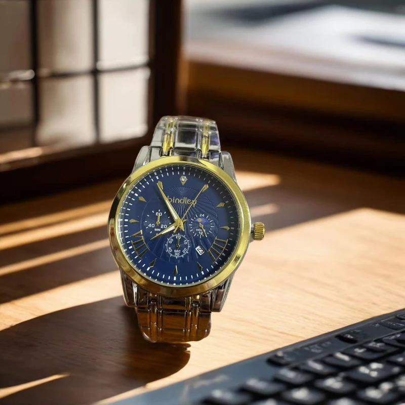Men's Watch, Fully Automatic Non-Mechanical Calendar Business Quartz Watch