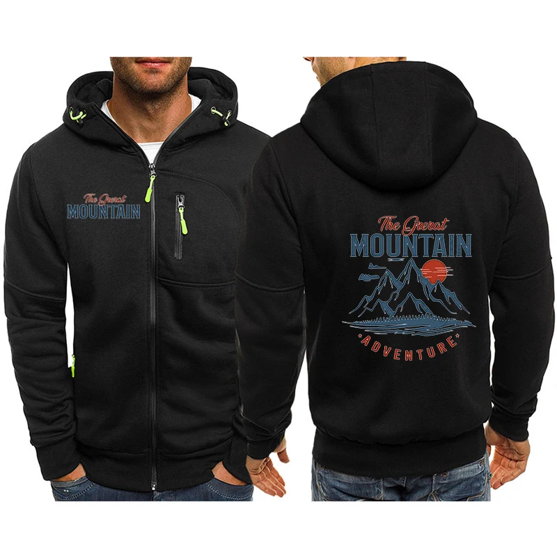 

Autumn New Zipper Hoodie Men's Fashion Printed Zipper Hoodie Sportswear Outdoor Sportswear Autumn Men's Top