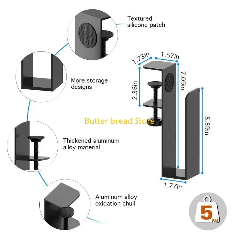 W89C Desk Side Storage Organizers حاملي الكمبيوتر المحمول قابلة للتعديل من جانب المكتب جانب المكتب