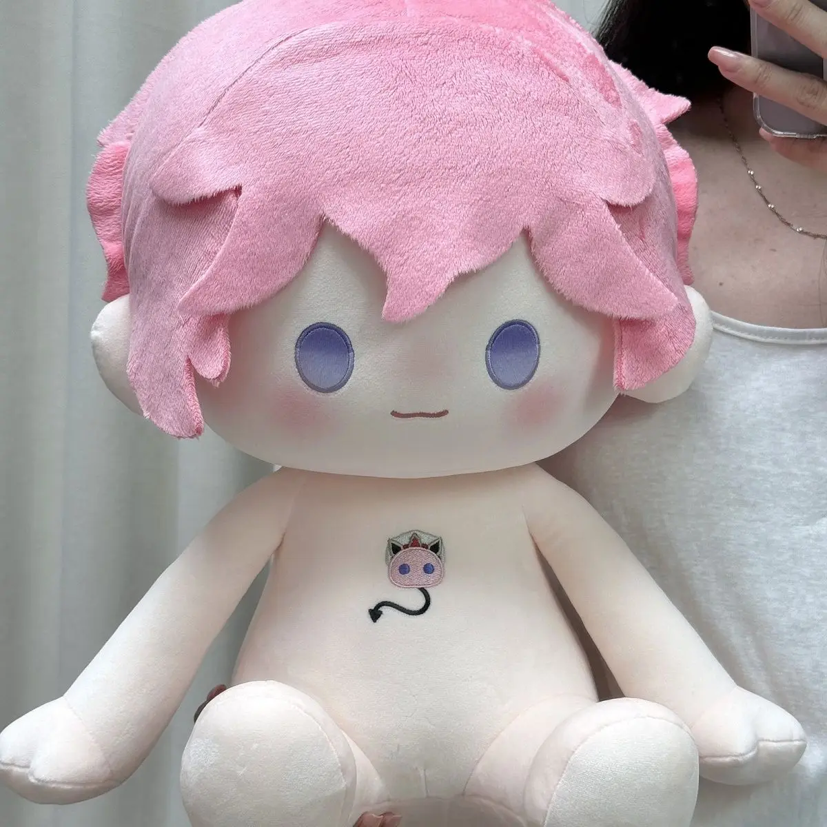 

Genshin Impact Dahlia Plush 40cm Sitting posture Stuffed Cotton Dress Up Pillow Game Peripheral Gifts