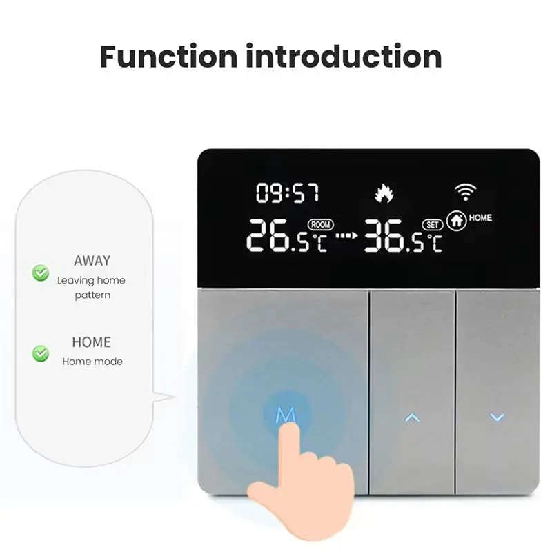 AS94-2X AVATTO Tuya Wifi Smart Thermostat Temperature Controller 100-240 V Remote Electric Control,Google Home Yandex