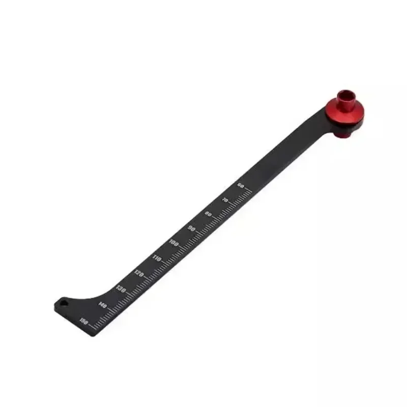 

RC Absorber Measuring Tool Shock Gauge Adjustable Car Suspension Accessory for 1:8 Vehicle Road Car Scale Truck (Black)