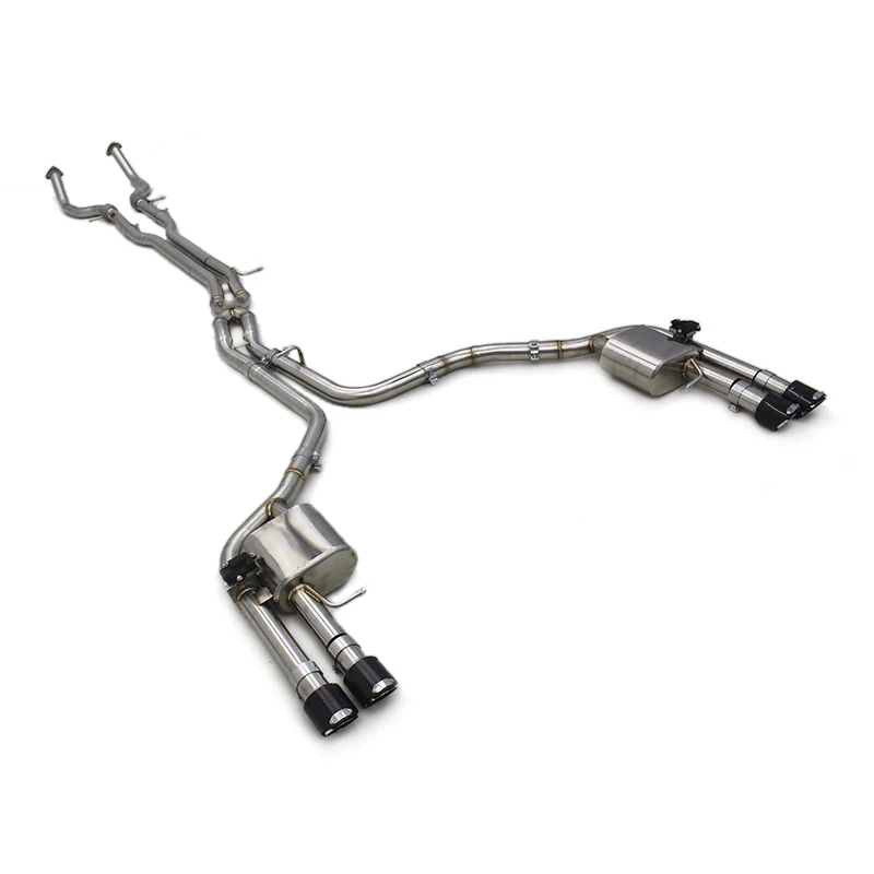Custom Sport Car Valved Catback Muffler For Audi S8 D4 4.0T Performance X Pipes Stainless Steel Valvetronic Exhaust System