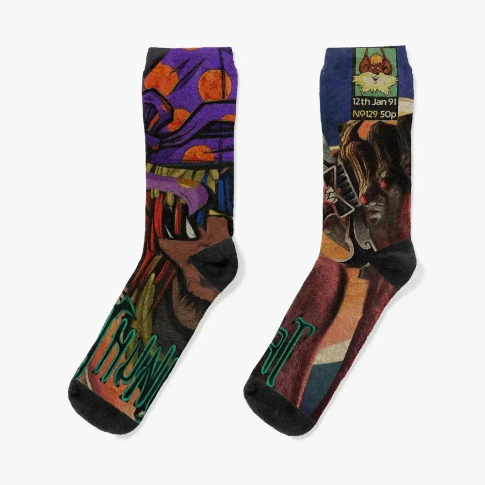 THUNDERCAT COMIC COVER Socks funny gift football hiking floor Ladies Socks Men's