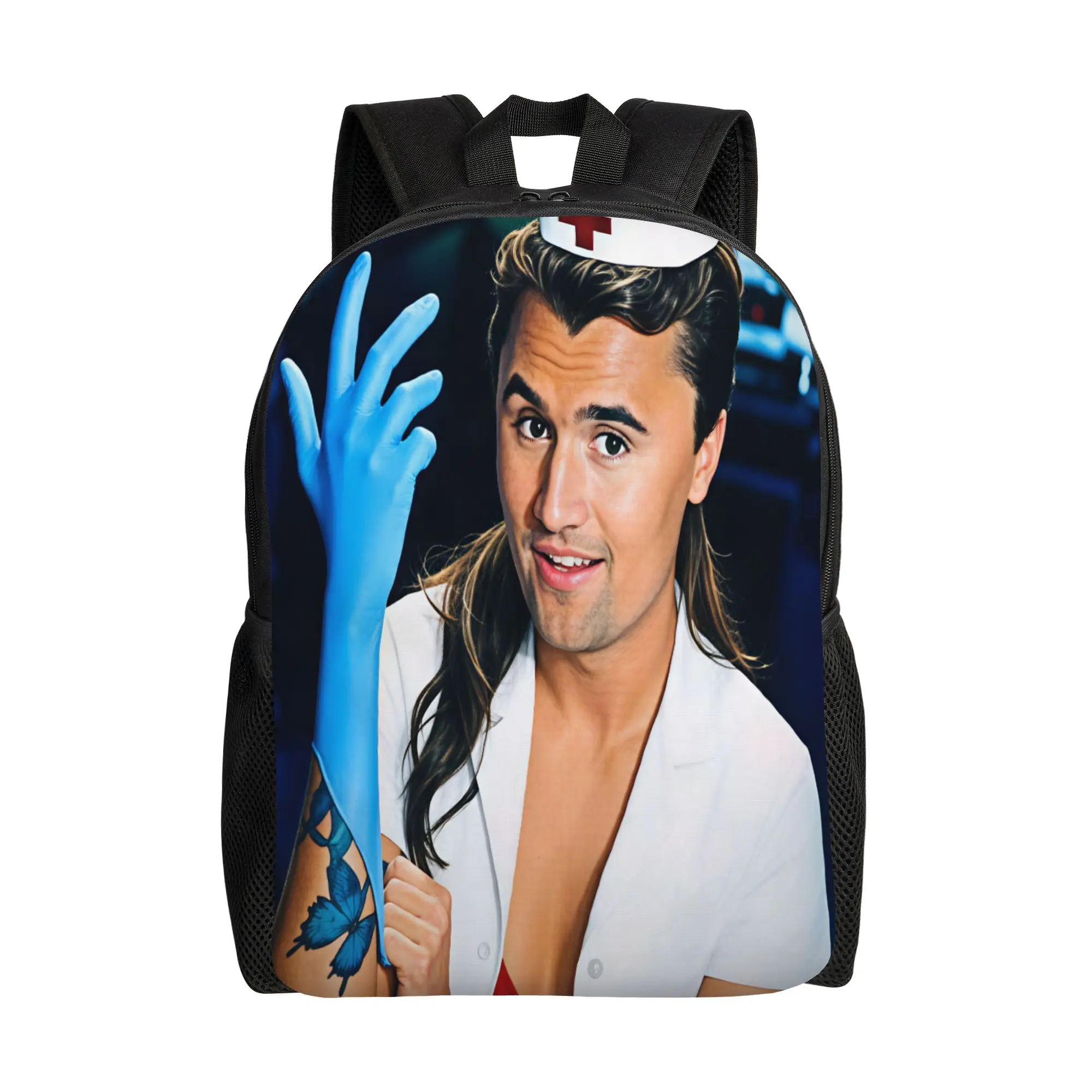 Nurse Charlie Kirk Backpack  Outdoor Style Backpacks Women Men High Quality Big School Bags Kawaii Rucksack