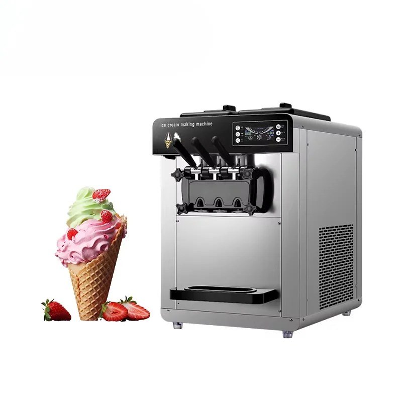 Hot Selling Desktop Single Head Mini Automatic Ice Cream Maker Soft Roll Ice Cream Restaurant Home