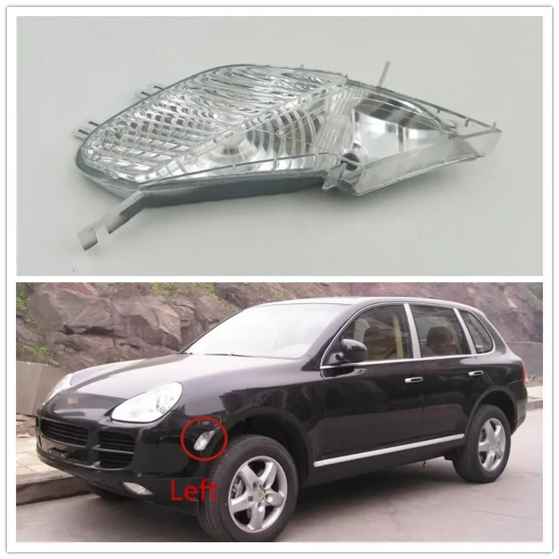 For Porsche Cayenne 2003 2004 2005 2006 Front Side Marker Light Clear Indicator Turn Lamp